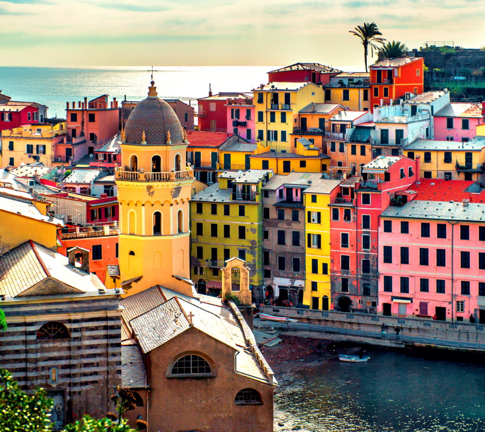 Das Colorful Italy City Wallpaper 960x854
