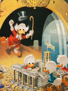 Das Donald Duck in DuckTales Wallpaper 240x320