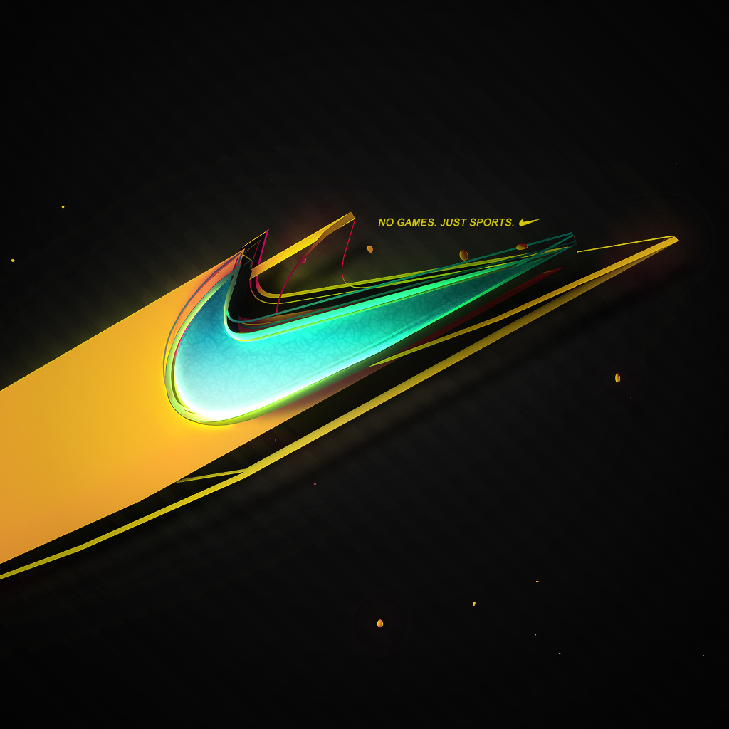 Обои Nike - No Games, Just Sports 1024x1024