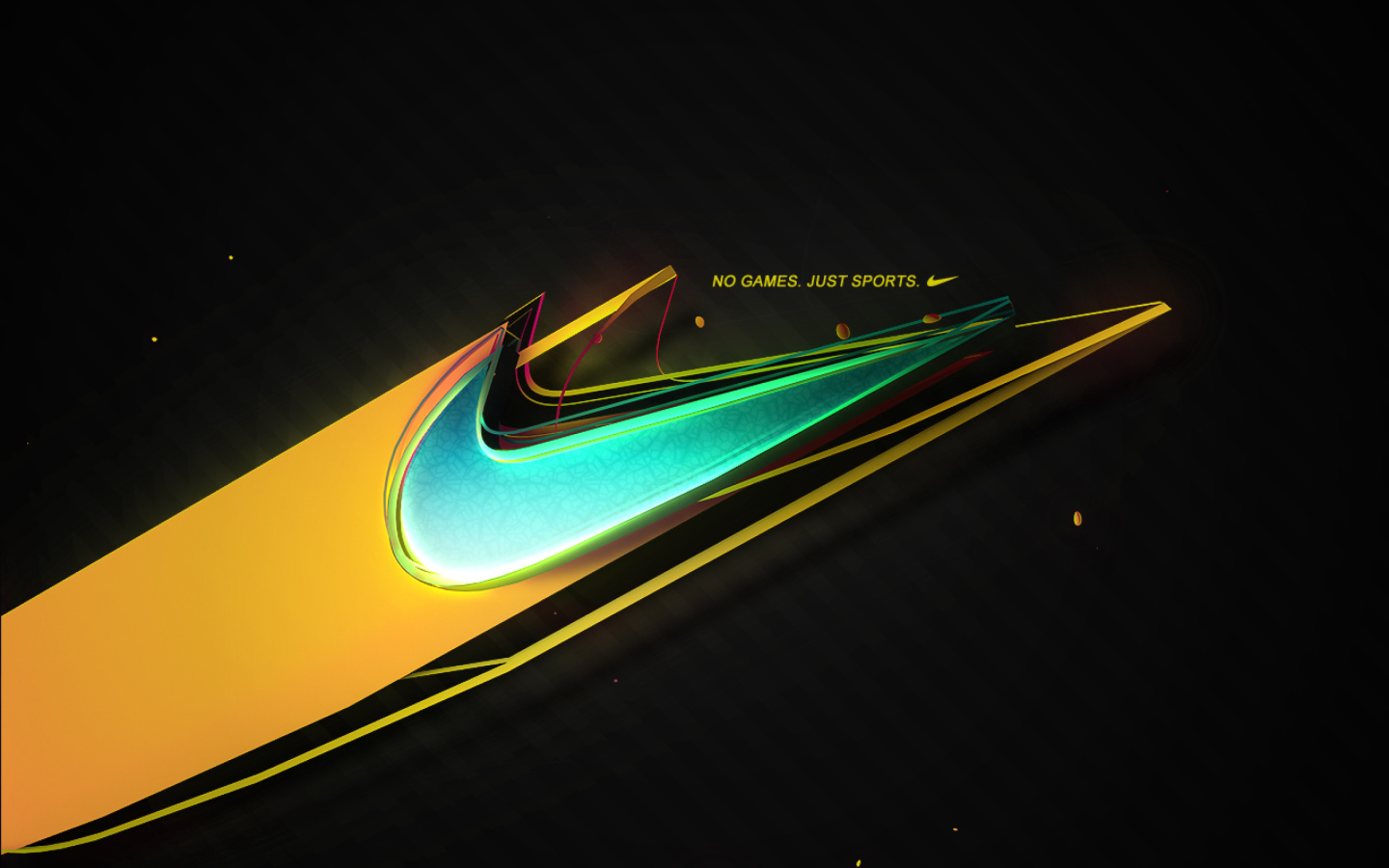 Das Nike - No Games, Just Sports Wallpaper 1440x900