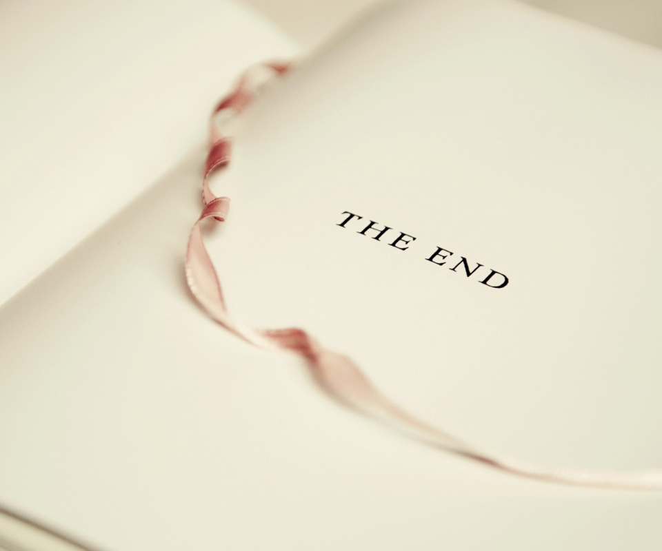 Fondo de pantalla The End Of Book 960x800