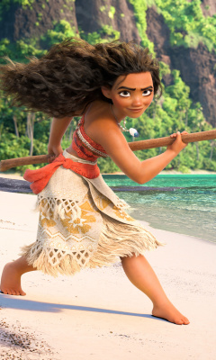 Moana 3D Cartoon wallpaper 240x400