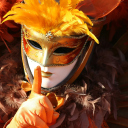 Fondo de pantalla Carnival Mask 128x128
