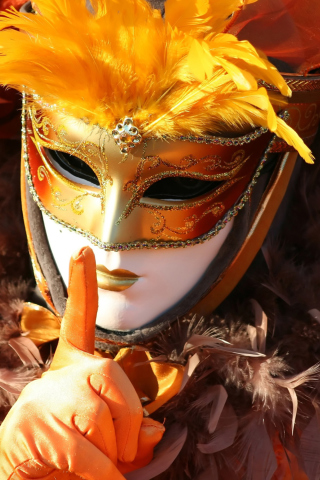 Das Carnival Mask Wallpaper 320x480