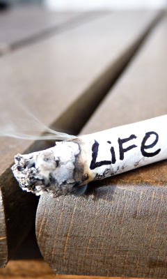 Life burns with cigarette screenshot #1 240x400