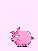 Pink Pig Illustration screenshot #1 132x176