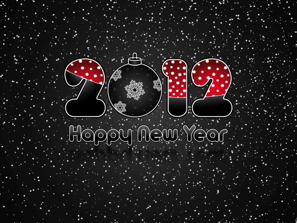 Happy New Year wallpaper 1024x768
