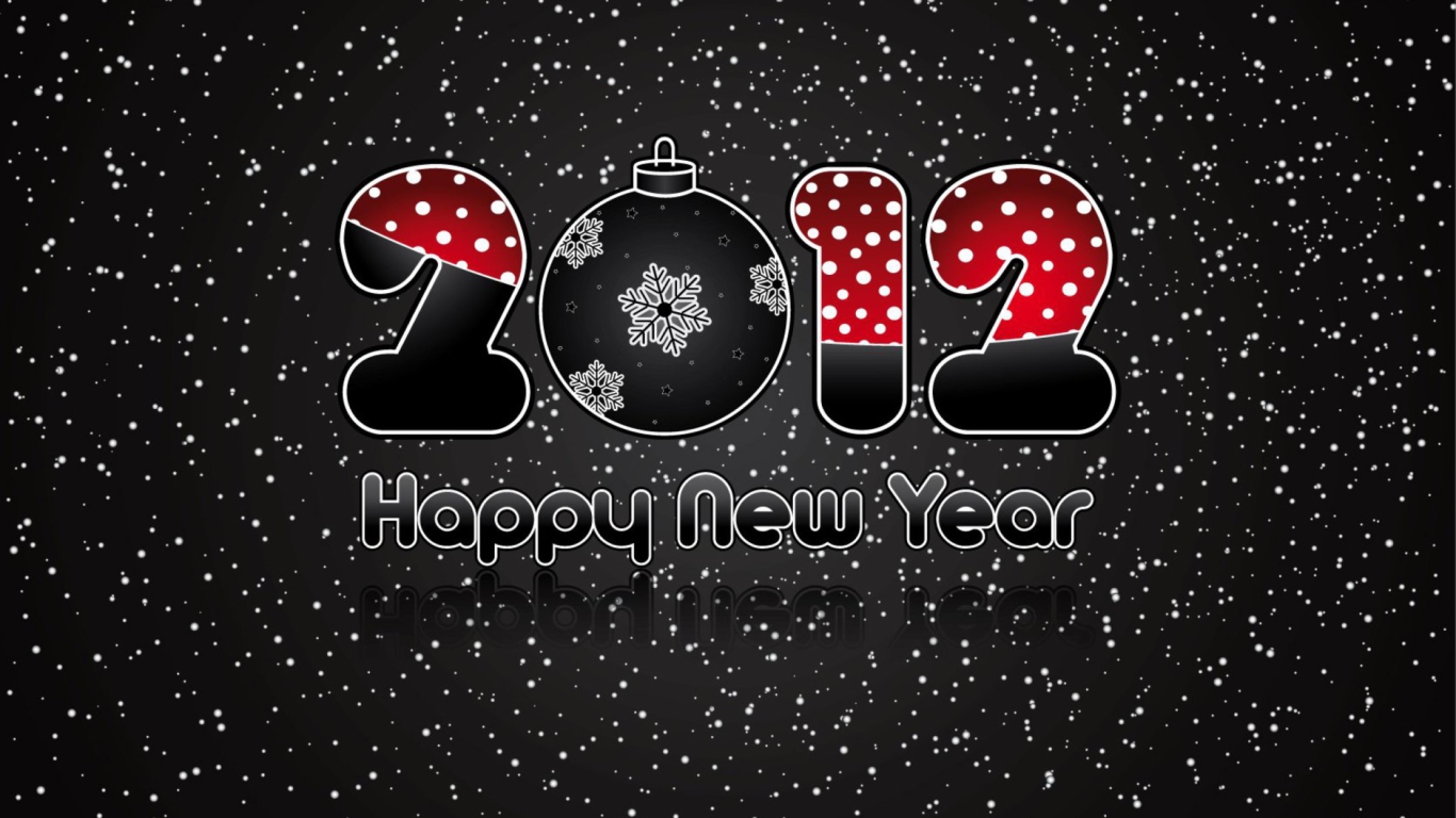 Sfondi Happy New Year 1366x768