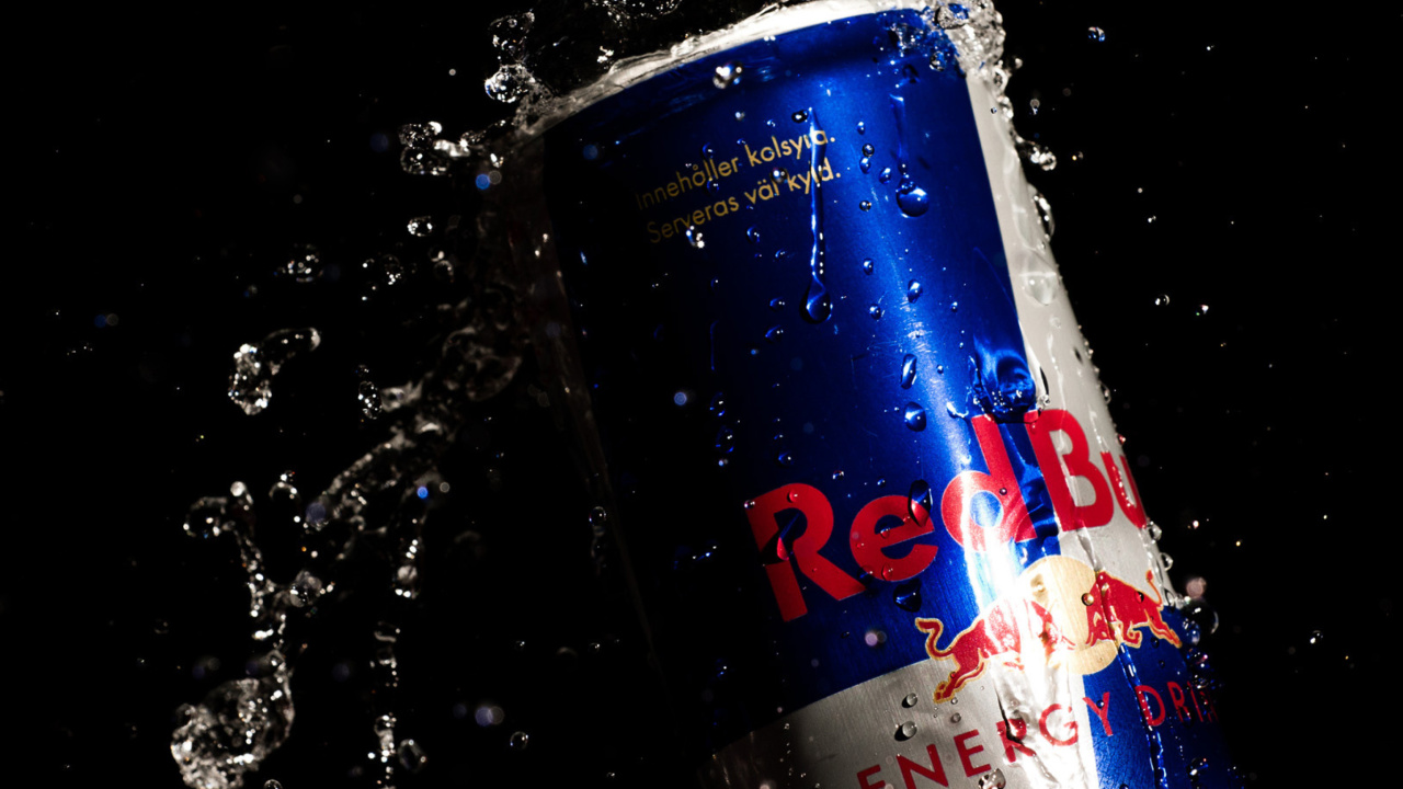 Red Bull Can wallpaper 1280x720