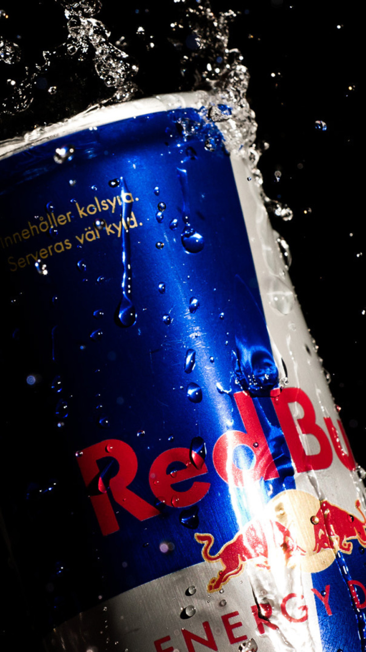Red Bull Can wallpaper 750x1334