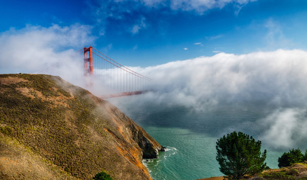 Fondo de pantalla California San Francisco Golden Gate 1024x600