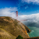 Sfondi California San Francisco Golden Gate 128x128