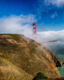 Fondo de pantalla California San Francisco Golden Gate 128x160