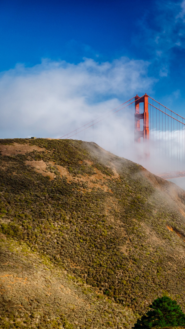 Fondo de pantalla California San Francisco Golden Gate 640x1136