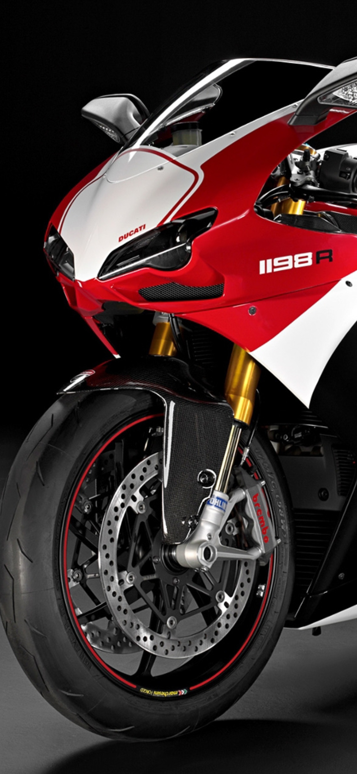 Обои Superbike Ducati 1198 R 1170x2532