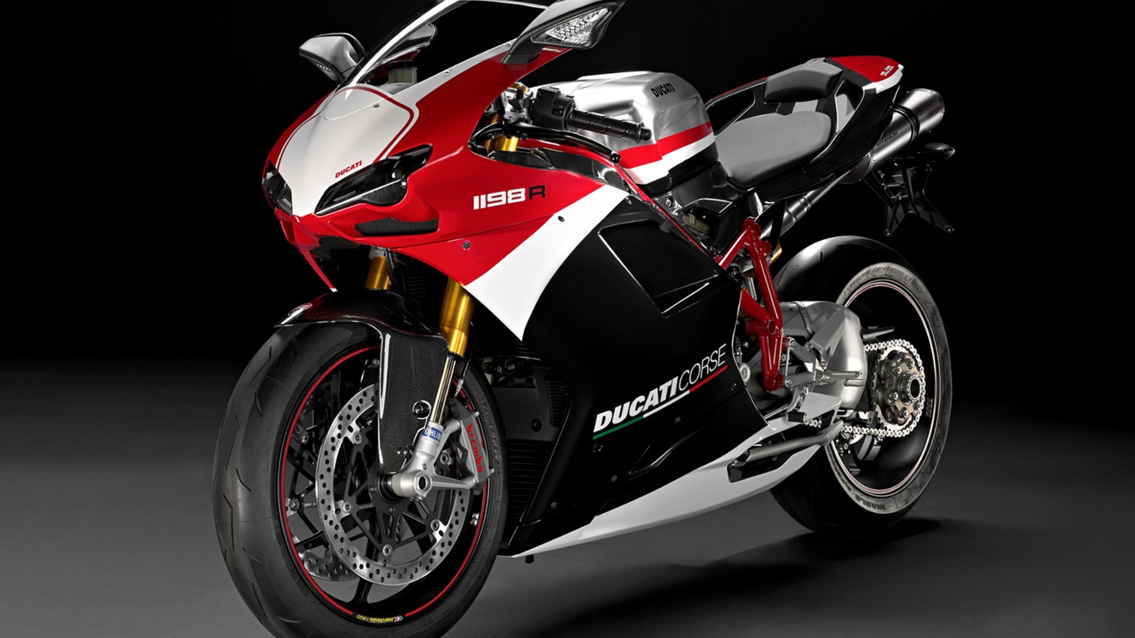 Обои Superbike Ducati 1198 R 1600x900