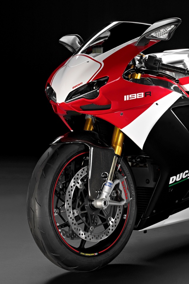 Das Superbike Ducati 1198 R Wallpaper 640x960