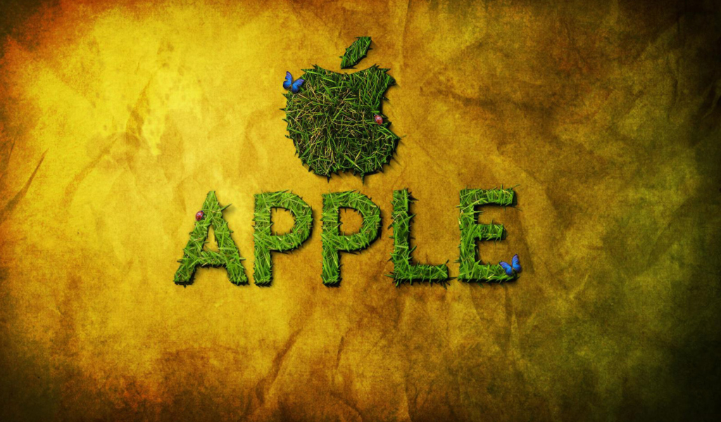 Fondo de pantalla Green Apple 1024x600
