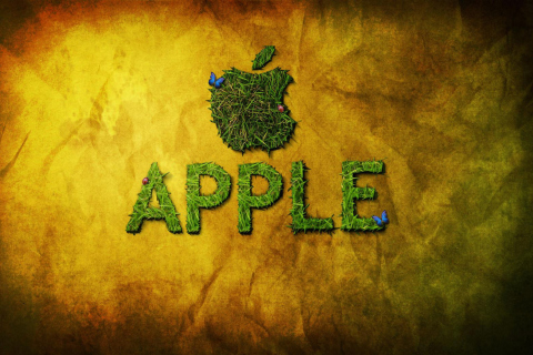 Green Apple wallpaper 480x320