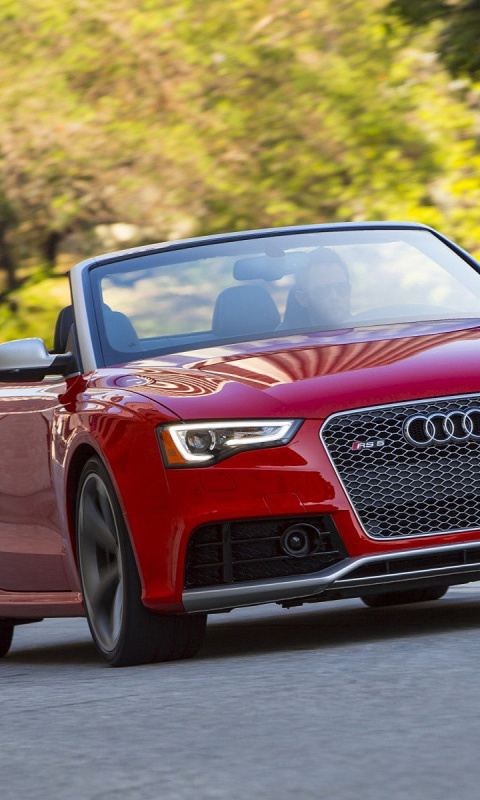 Das Audi RS5 Cabriolet Wallpaper 480x800