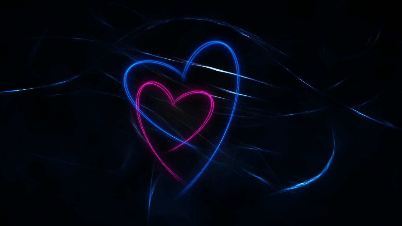 Fondo de pantalla Hearts 1600x900