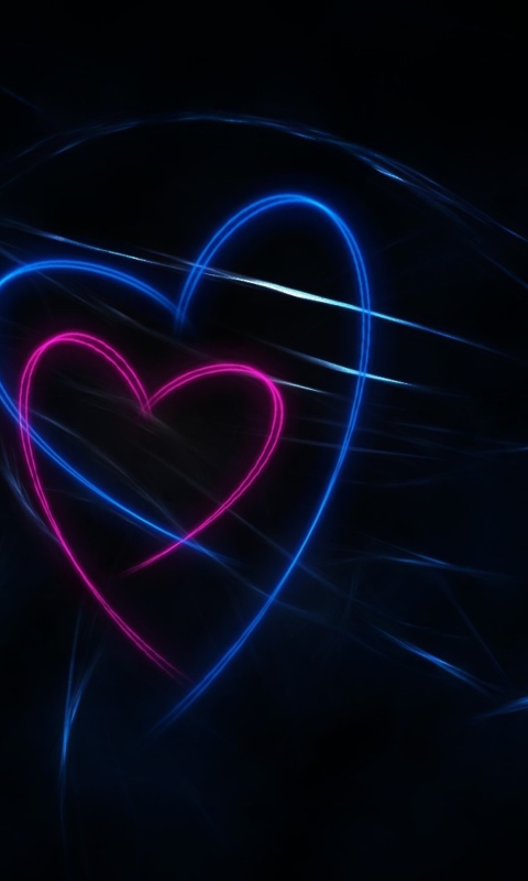 Hearts wallpaper 480x800