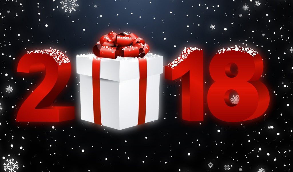 Screenshot №1 pro téma New Year 2018 Greetings Card 1024x600