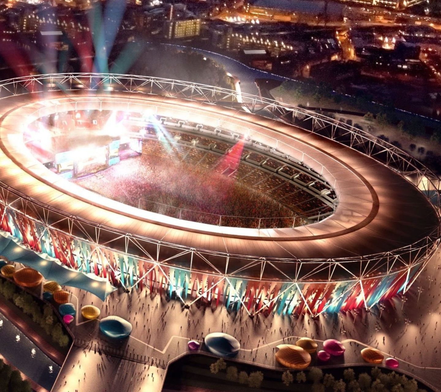 London Olympic Stadium wallpaper 1440x1280