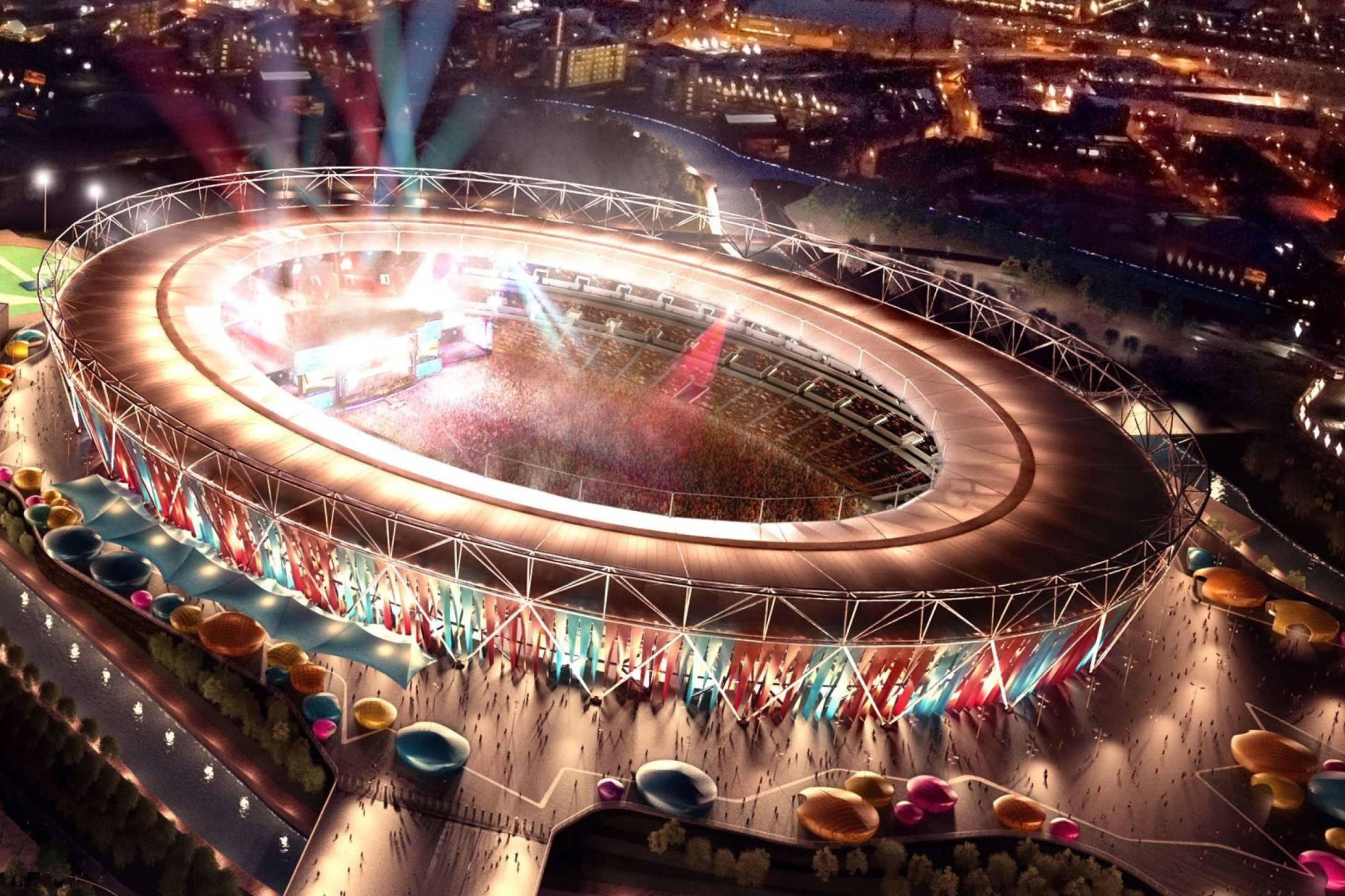 Das London Olympic Stadium Wallpaper 2880x1920