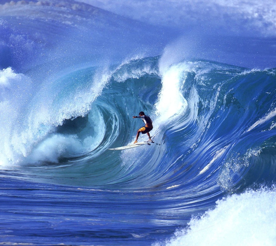 Water Waves Surfing wallpaper 1080x960