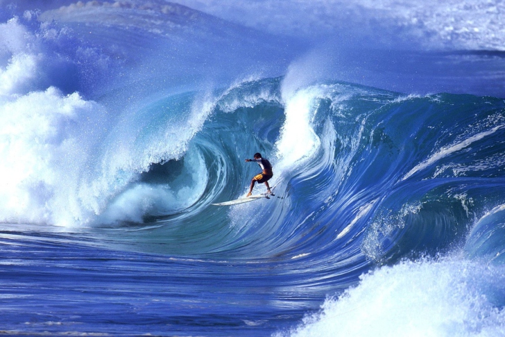 Das Water Waves Surfing Wallpaper