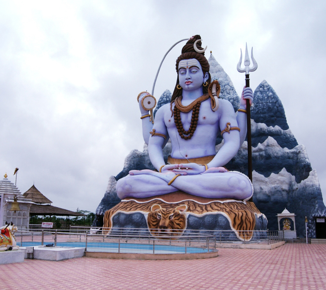 Обои Lord Shiva in Mount Kailash 1080x960