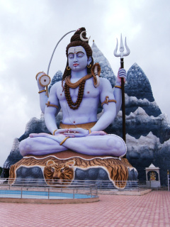 Обои Lord Shiva in Mount Kailash 240x320