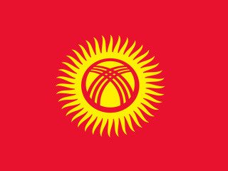 Das Flag of Kyrgyzstan Wallpaper 320x240