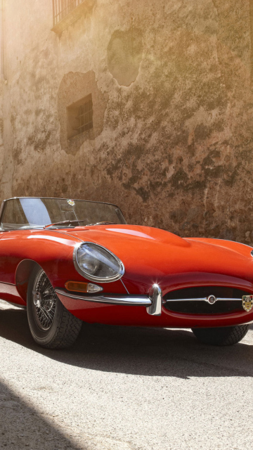 Das Jaguar E-Type Wallpaper 360x640