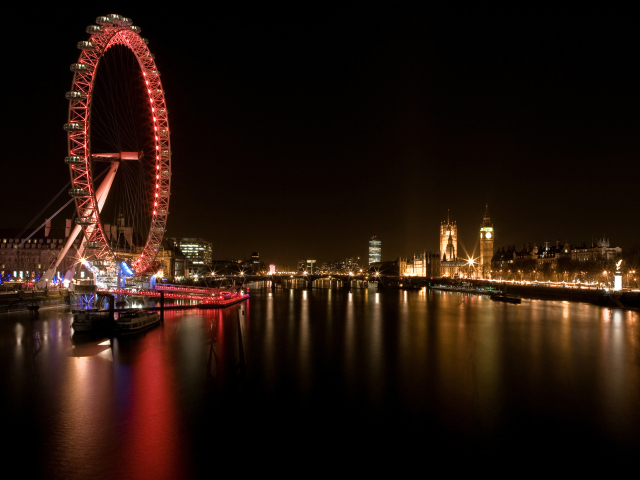 London Eye wallpaper 640x480
