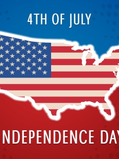 Das 4th of July, Independence Day Wallpaper 240x320