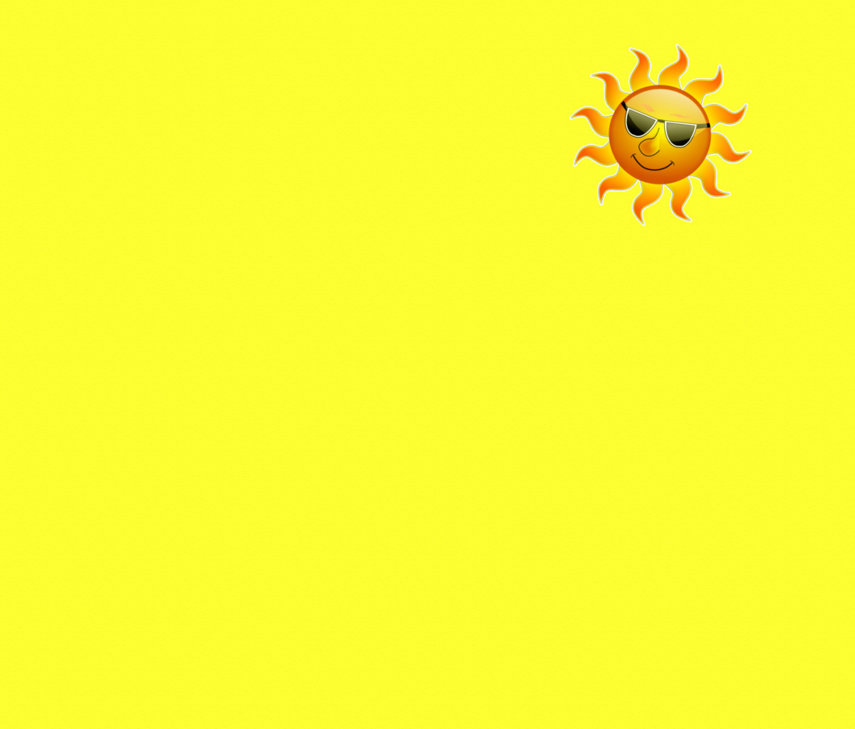 Das Yellow Sun Illustration Wallpaper 1200x1024