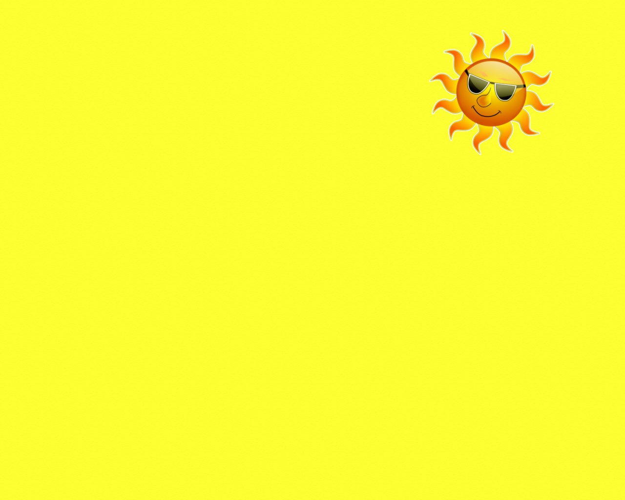 Das Yellow Sun Illustration Wallpaper 1280x1024