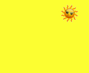 Обои Yellow Sun Illustration 176x144