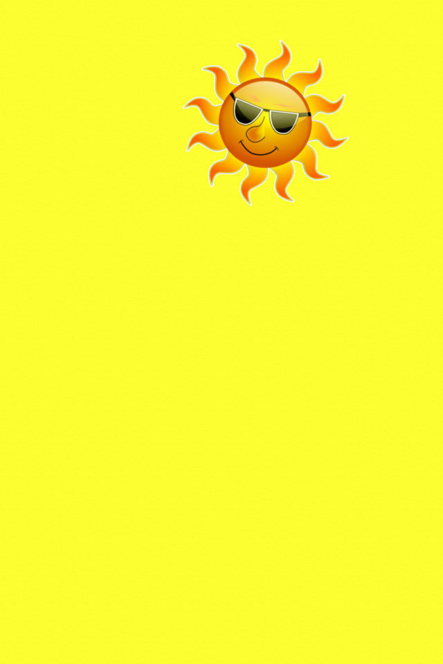 Screenshot №1 pro téma Yellow Sun Illustration 640x960