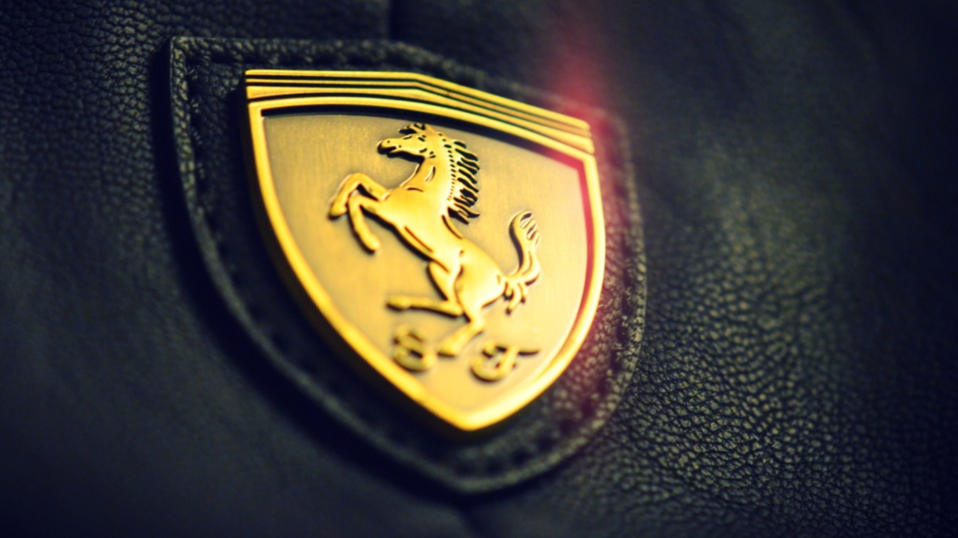 Das Ferrari Emblem Wallpaper 1366x768