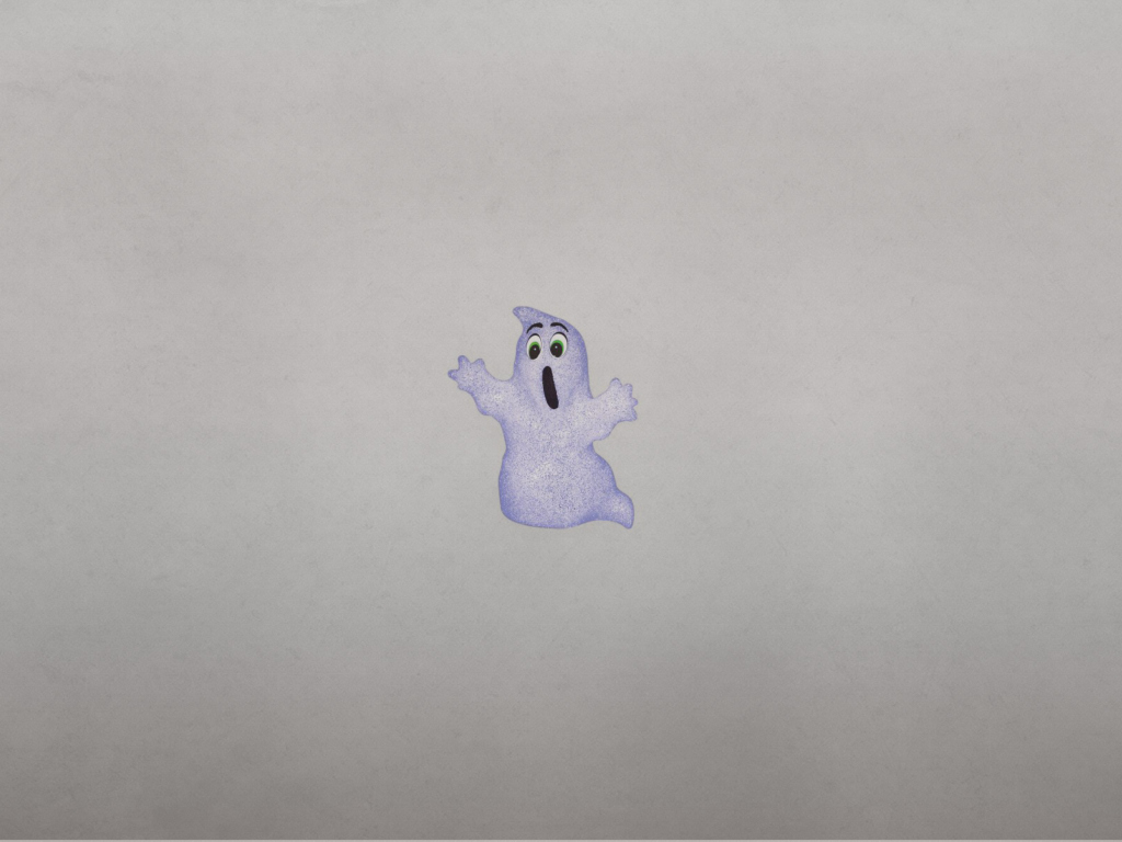 Funny Ghost Illustration wallpaper 1024x768