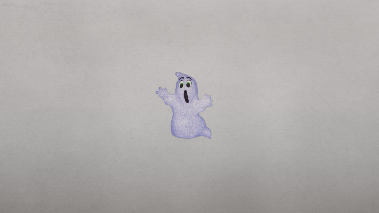 Funny Ghost Illustration wallpaper 1280x720