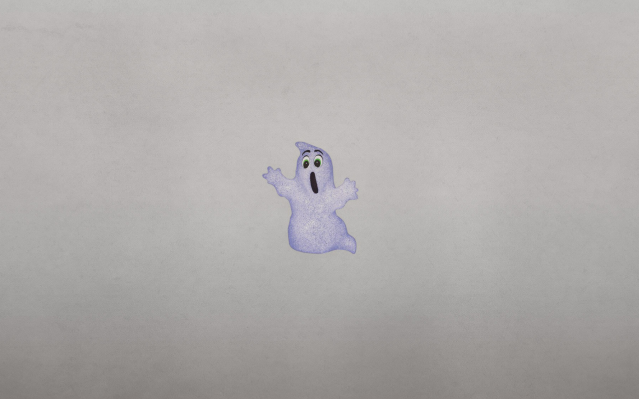 Funny Ghost Illustration wallpaper 1280x800