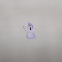 Funny Ghost Illustration wallpaper 128x128