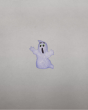 Funny Ghost Illustration wallpaper 176x220