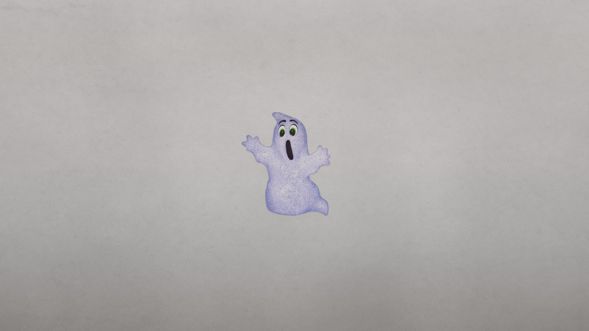 Обои Funny Ghost Illustration 1920x1080