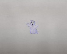 Funny Ghost Illustration wallpaper 220x176