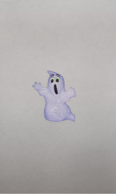 Funny Ghost Illustration wallpaper 240x400